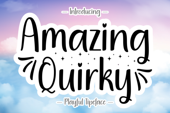 Amazing Quirky: A Playful Handwritten Font for Modern Designers