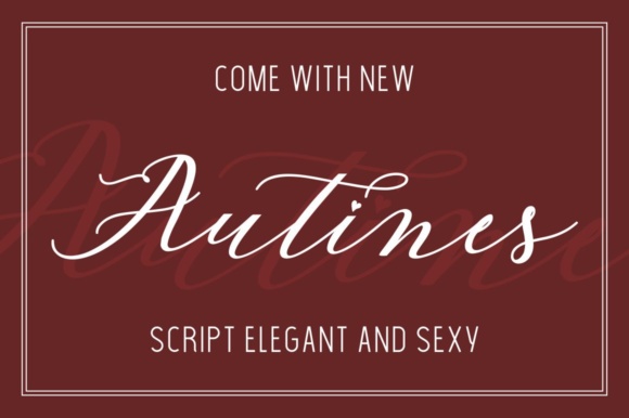 Autines Font: The Elegant Script for Modern Designs