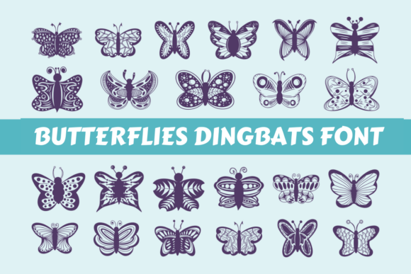Butterflies: A Whimsical Font for Sweet Designs