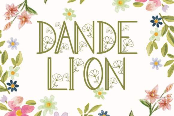 Dandelion Font: A Delicate Touch for Personalized Designs