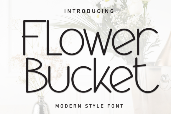 Flower Bucket Font: A Handwritten Charm for Your Designs
