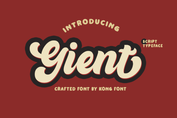 Gient: The Playful Handwritten Font for Modern Designs