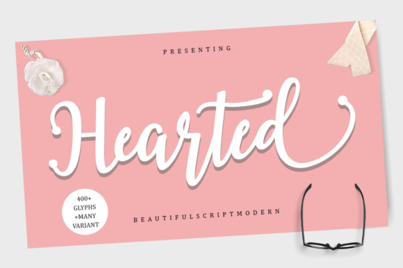 Hearted Font: Where Modern Script Meets Lasting Impression