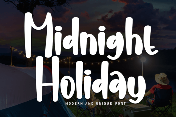 Midnight Holiday Font: A Sweet Handwritten Typeface for Modern Design