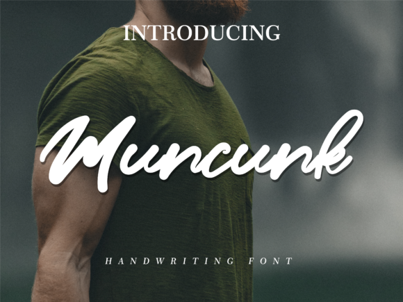 Muncunk Font: Bold Handwriting for Authentic Branding