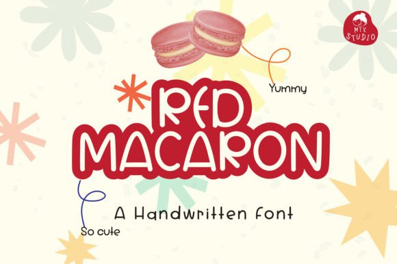Red Macaron Font: A Sweet and Friendly Handwritten Style