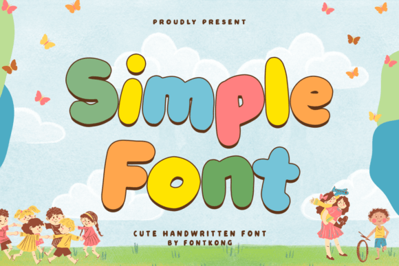 Simple Font Display: A Playful Typeface for Kids