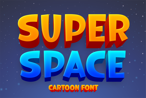 Super Space: A Playful Display Font for Modern Creators