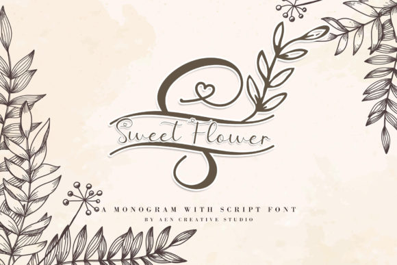 Sweet Flower Monogram: A Font for Your Most Romantic Designs