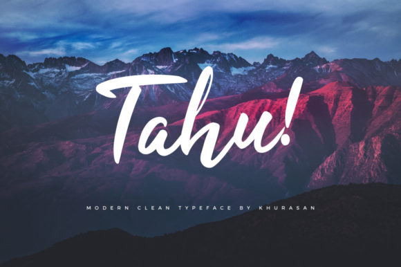 Tahu Font: A Modern Bold Handwritten Typeface